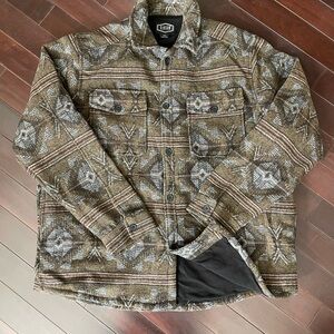 Gibson Western Cowboy Aztec Design Lined Shirt Jacket XXL